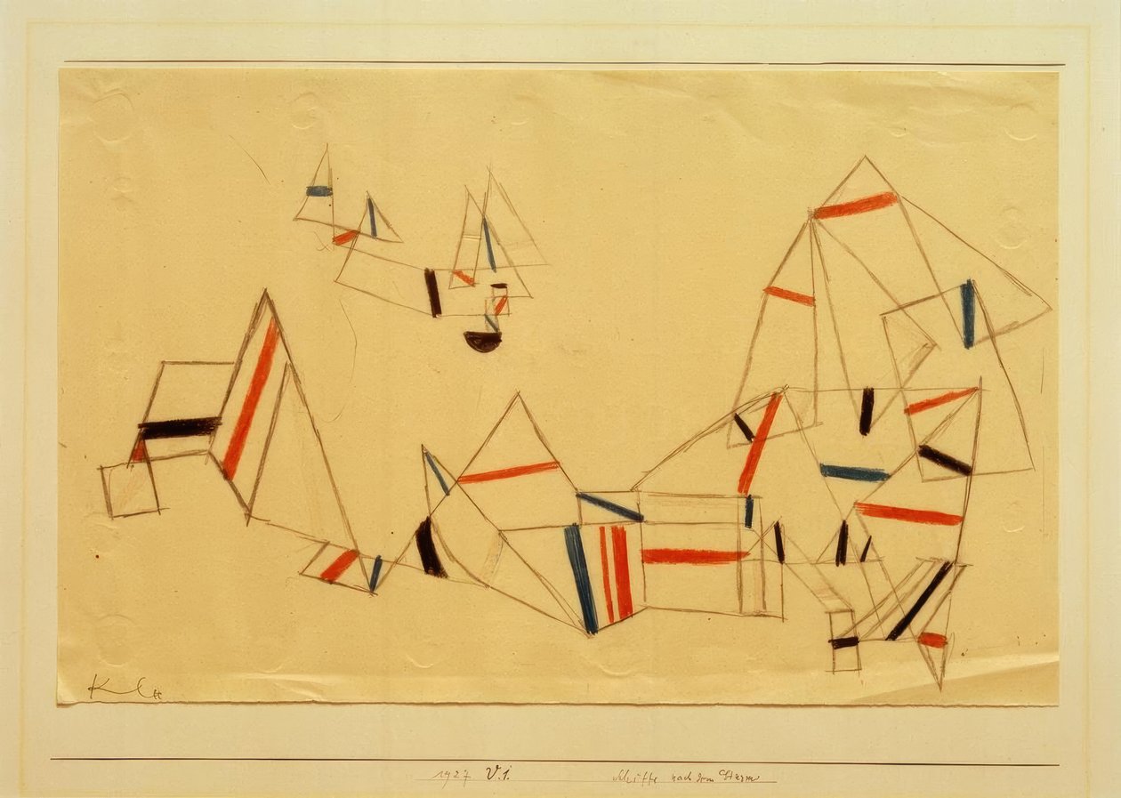 Fartyg efter stormen av Paul Klee
