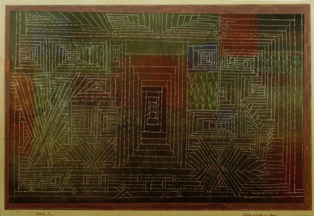 Bygg ett slott i skogen av Paul Klee