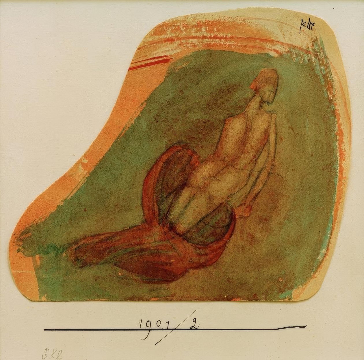 Flytande grace (pompeiansk stil) av Paul Klee