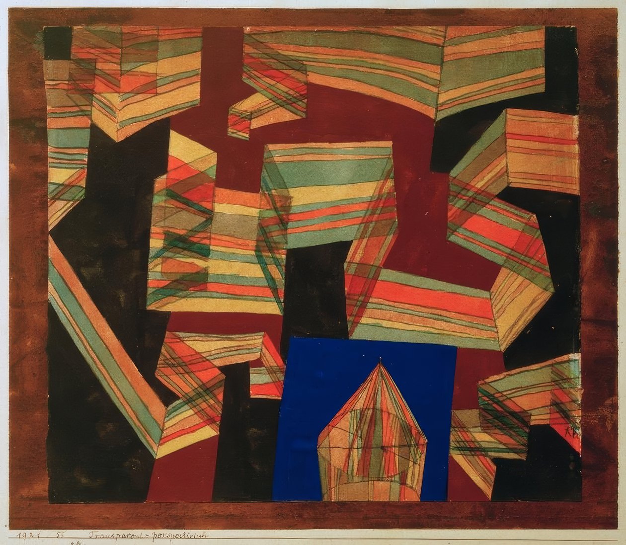 Transparent Perspektivisch av Paul Klee