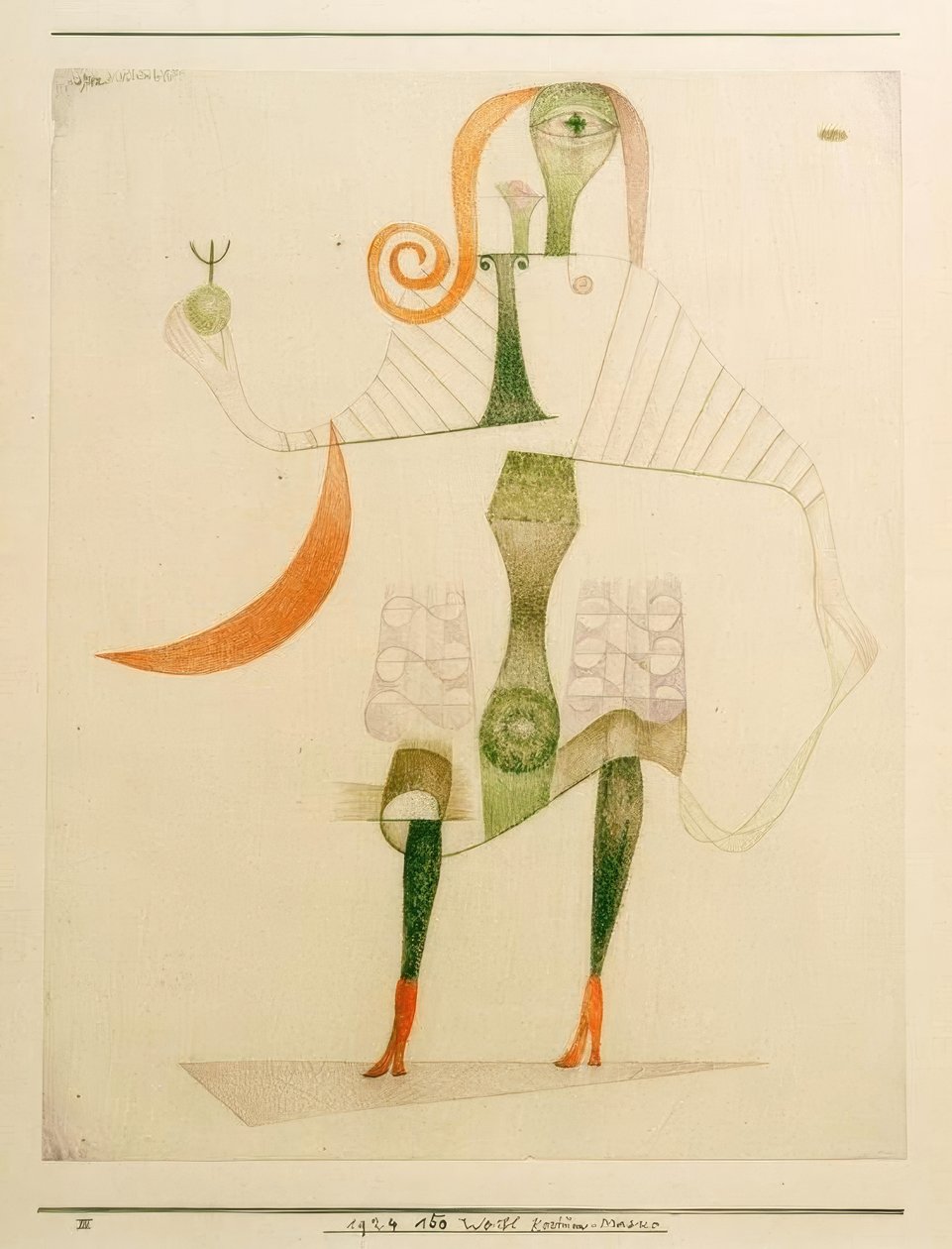 Kvinna Kostym mask av Paul Klee