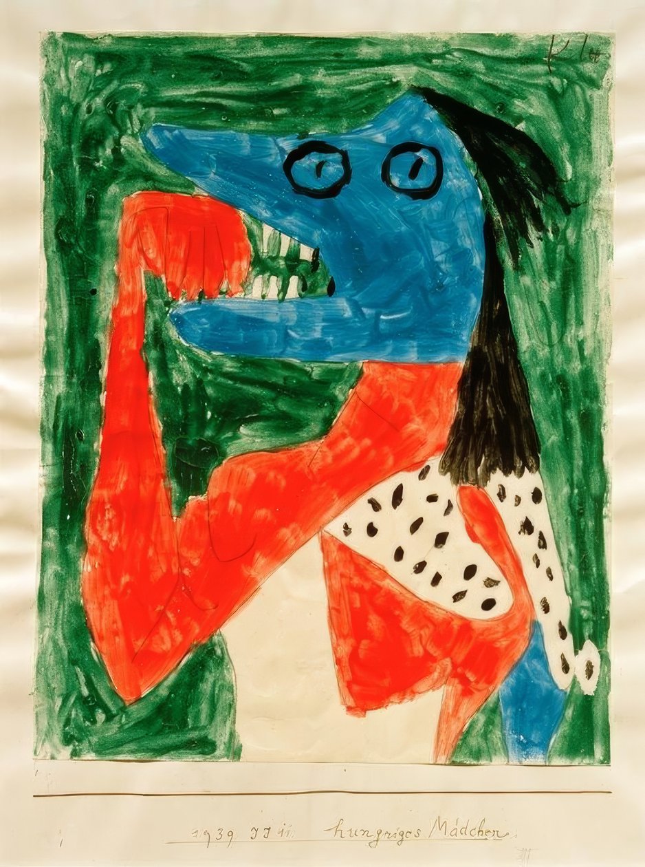 hungrig tjej av Paul Klee