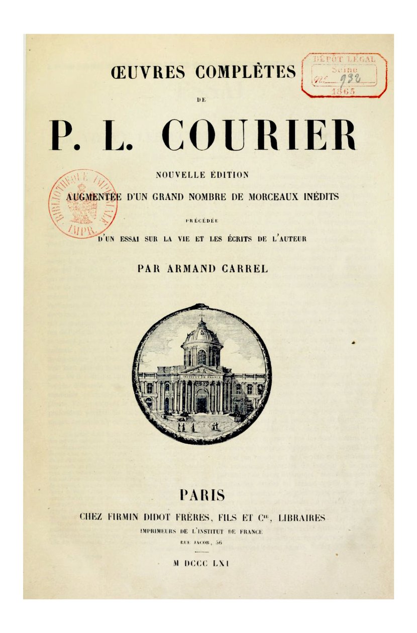 Illustration av Paul Louis Courier