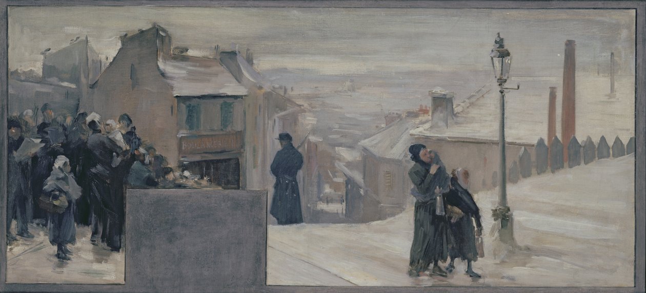 Hungersnöden mellan 1870-71, 1889 av Paul Louis Delance