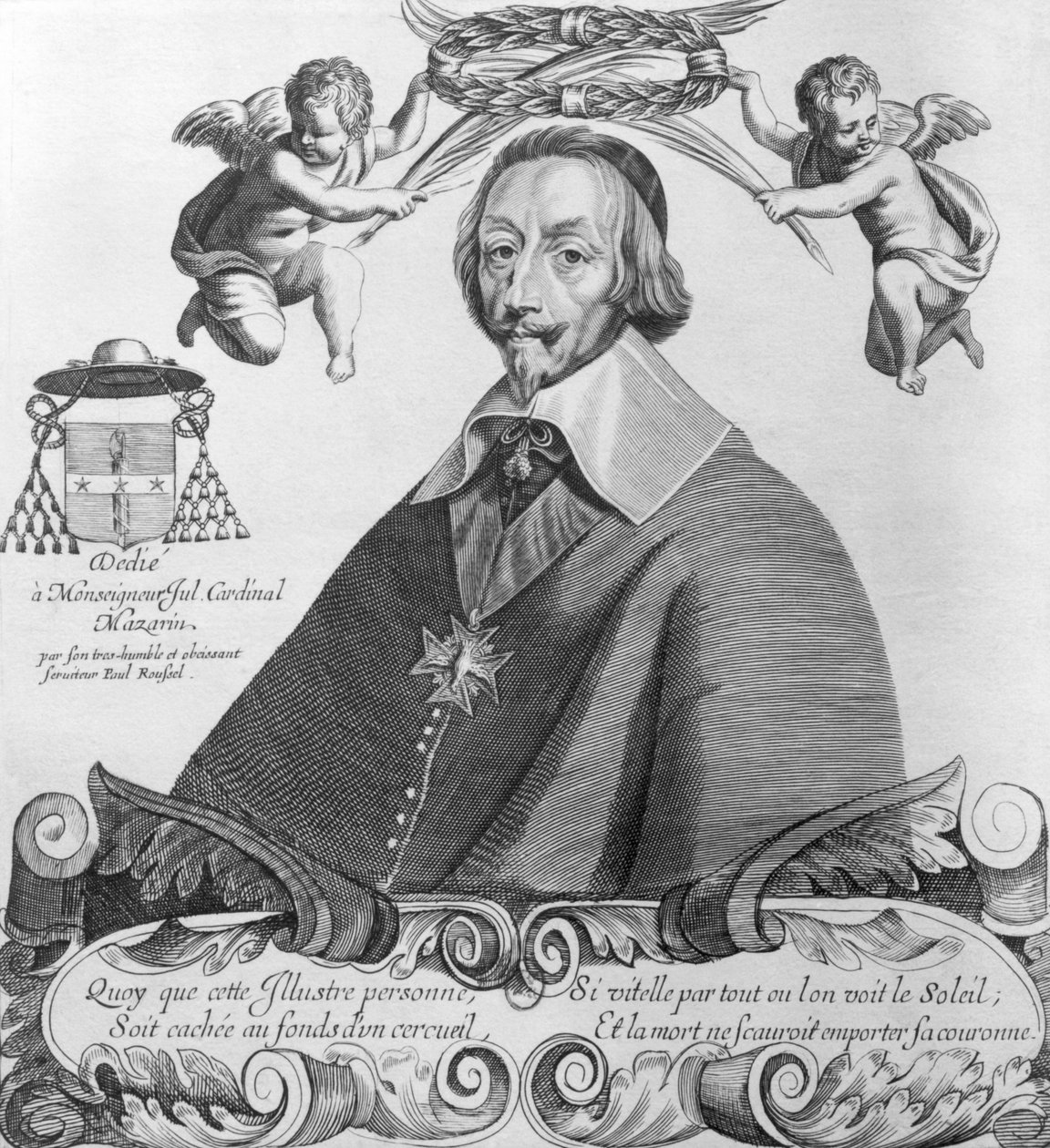 Porträtt av kardinal de Richelieu (1585-1642) av Paul Marie Roussel