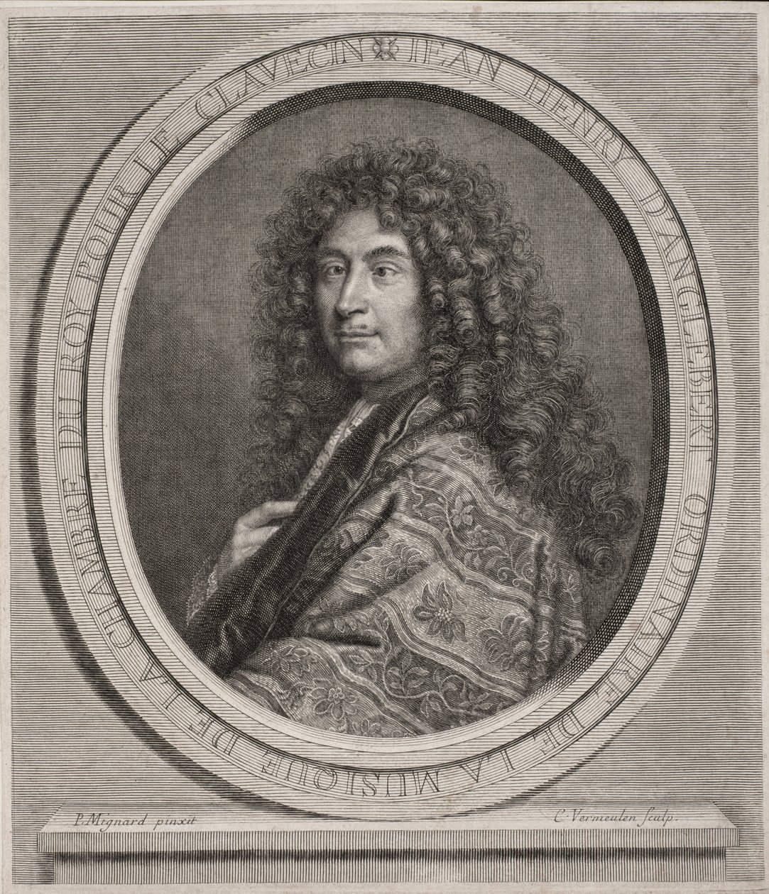 Jean-Henri DAnglebert 1635-91 graverad av Cornelius Vermeulen 1642-92 gravyr av Paul Mignard