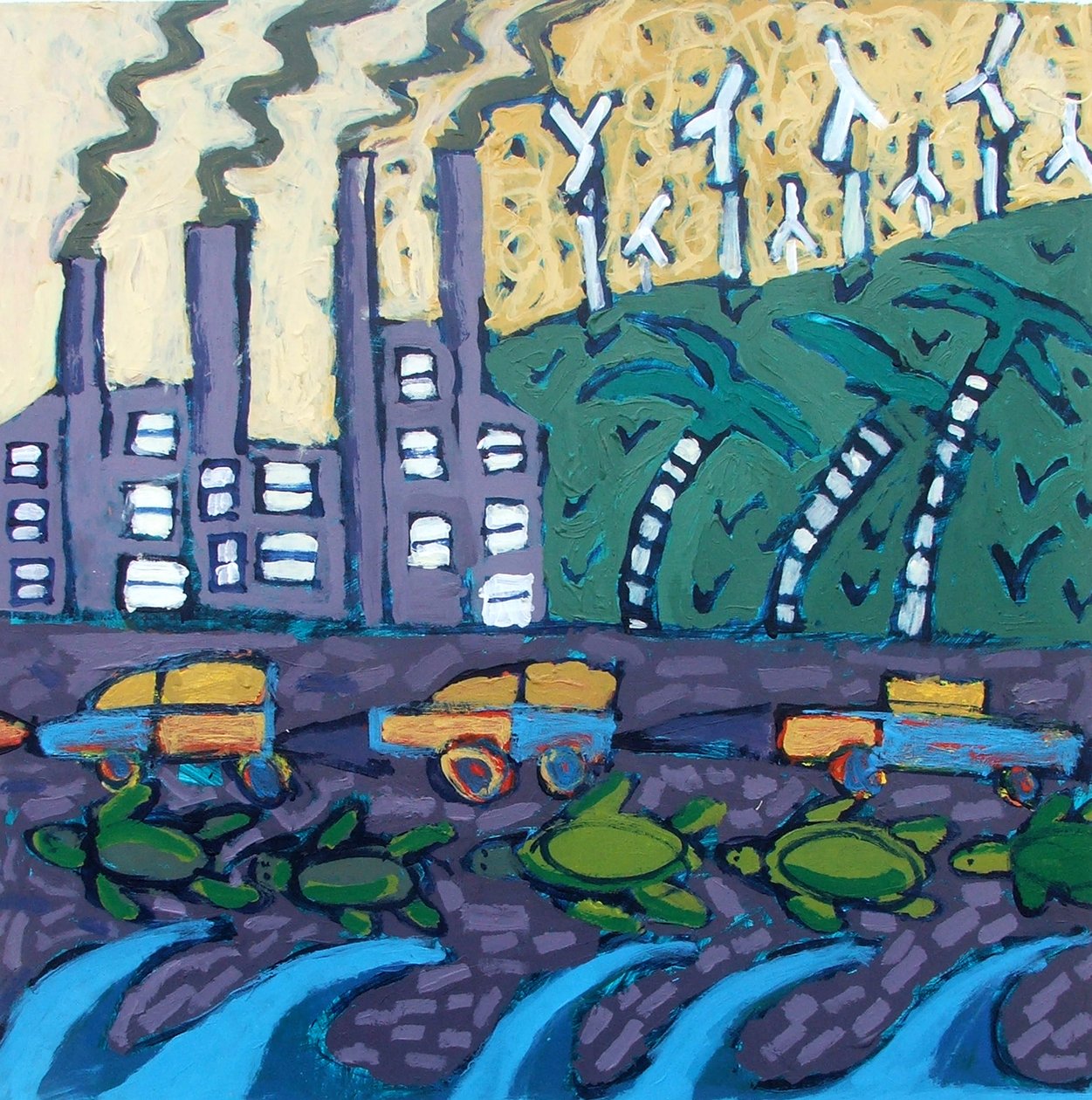 The Future (akryl ombord) av Paul Powis