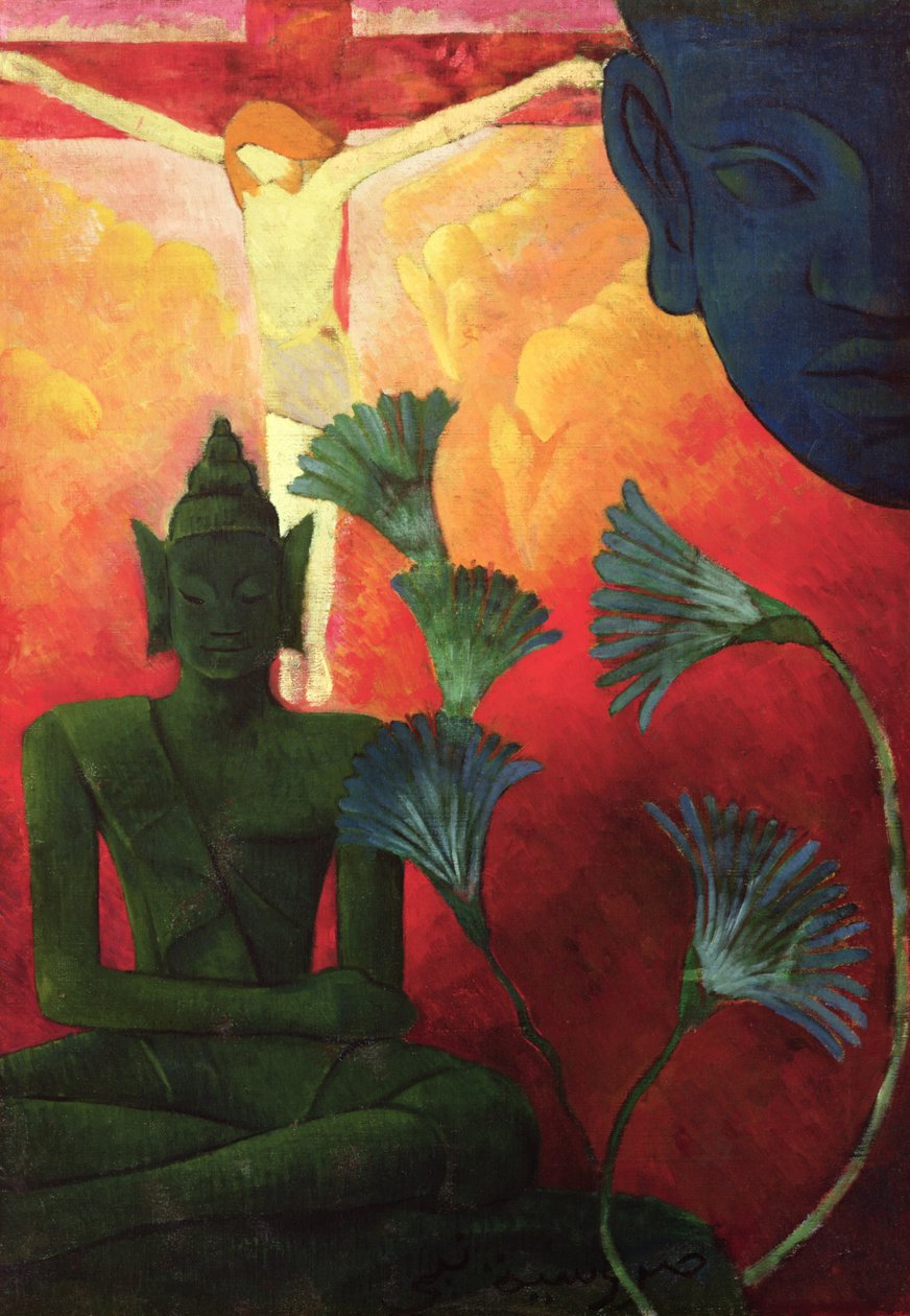 Kristus och Buddha, ca 1890-1892 av Paul Elie Ranson