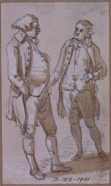 En kostymstudie (teckning) av Paul Sandby