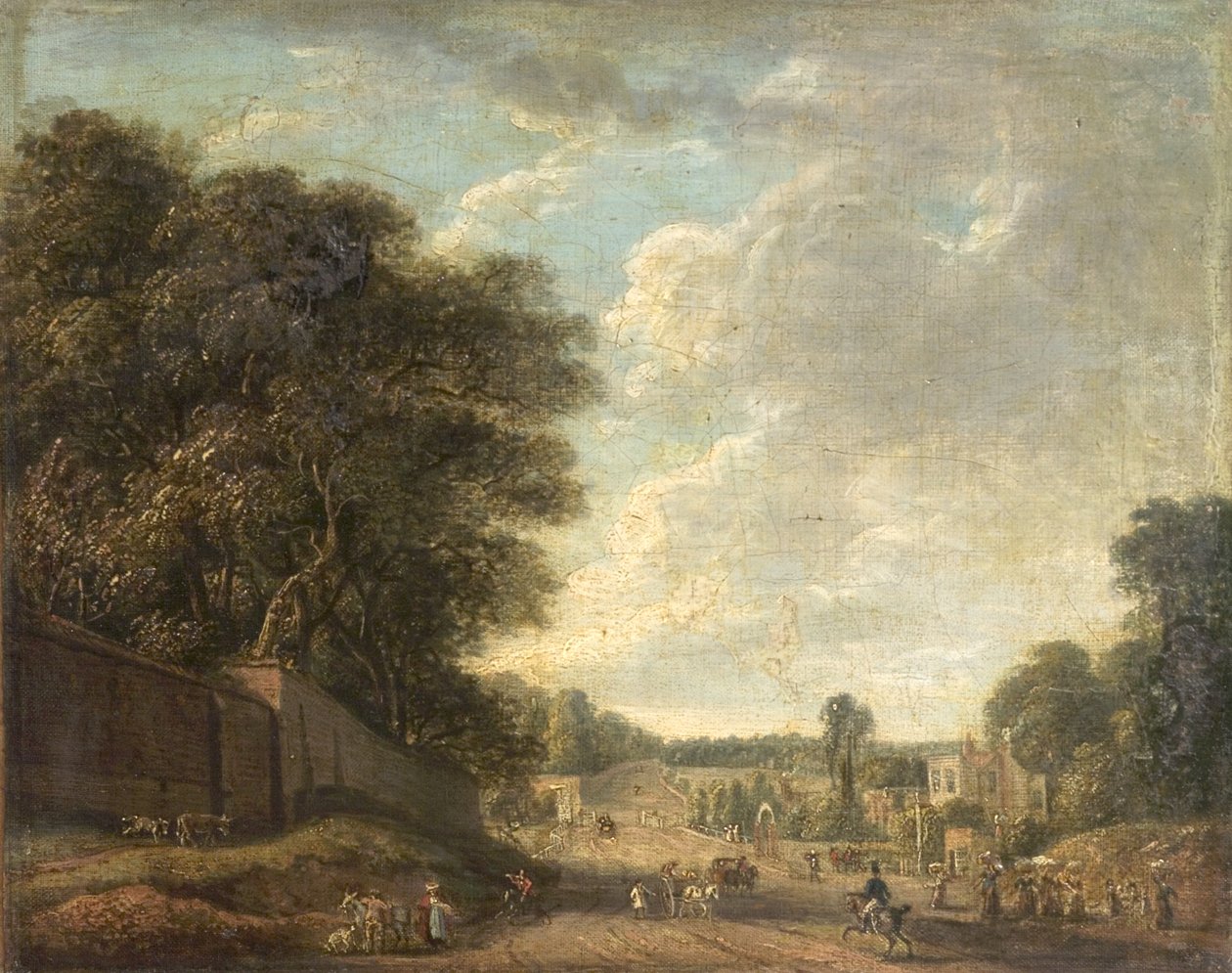 Bayswater Road, London, nära Old Temple Gate av Paul Sandby