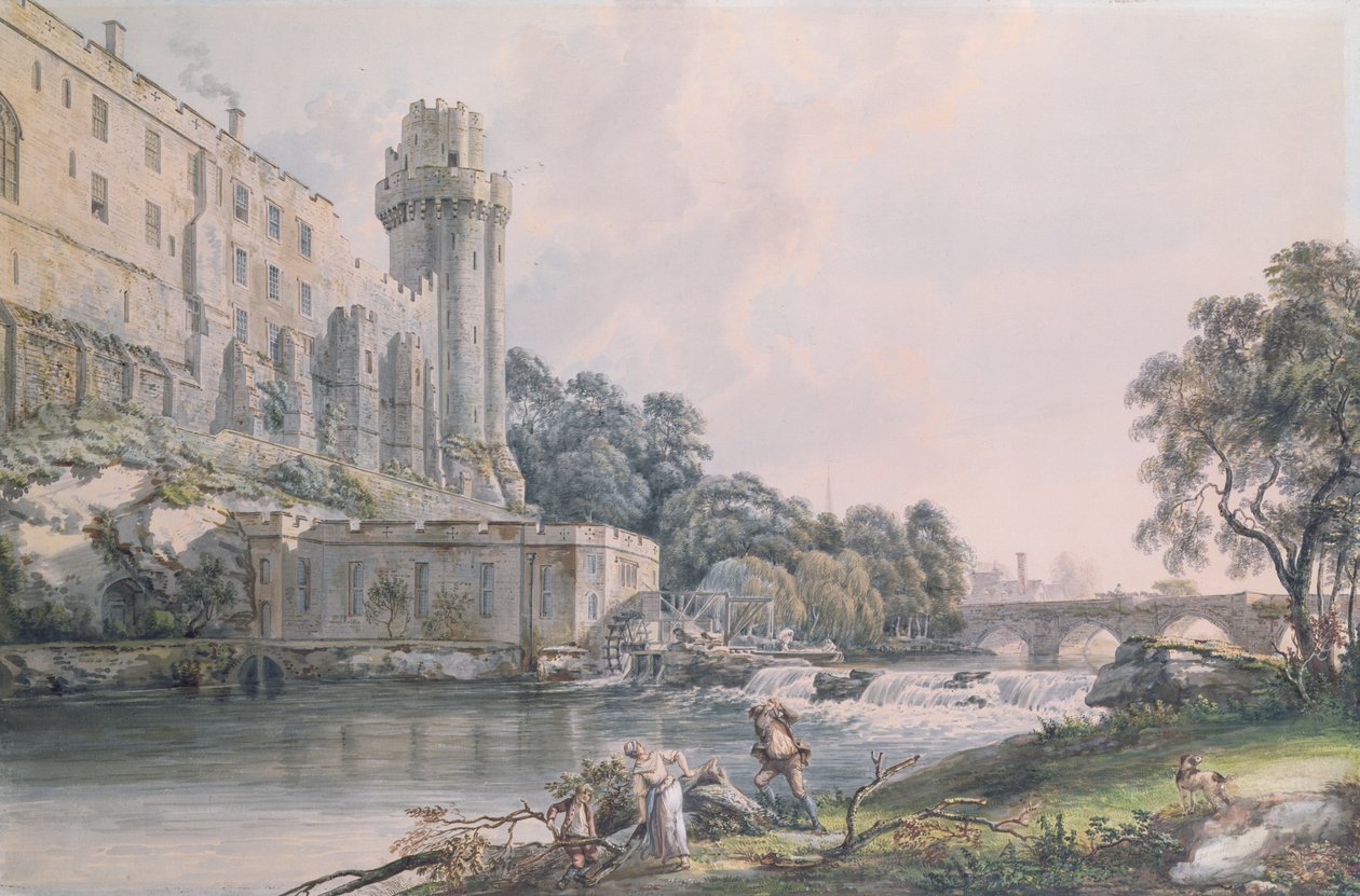 Caesars torn och en del av Warwick Castle av Paul Sandby