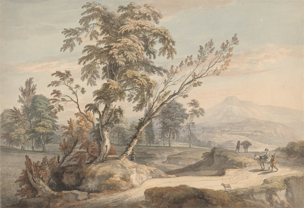 Italianate Landscape with Travellers no. 2 av Paul Sandby