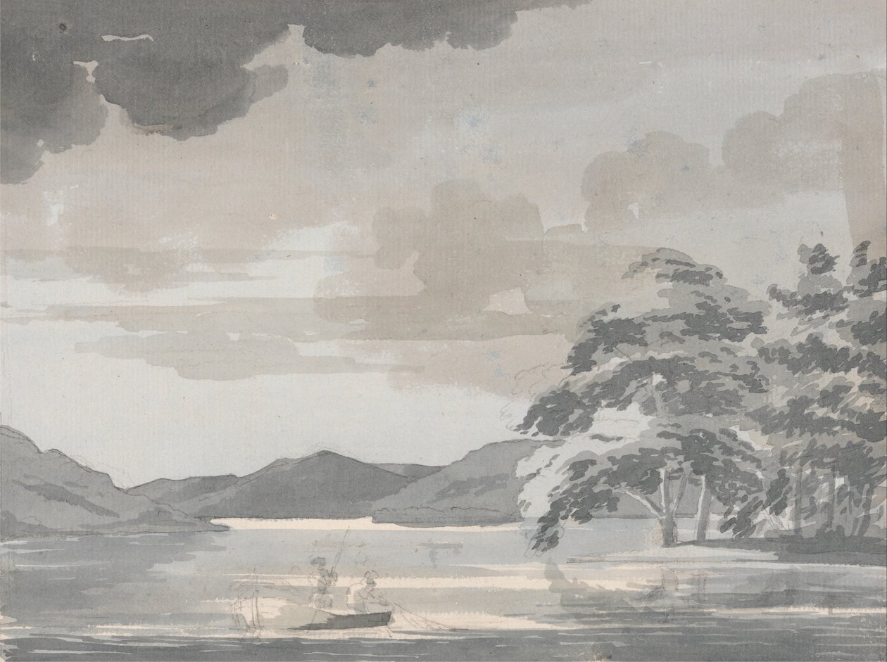 Sjöns scen av Paul Sandby