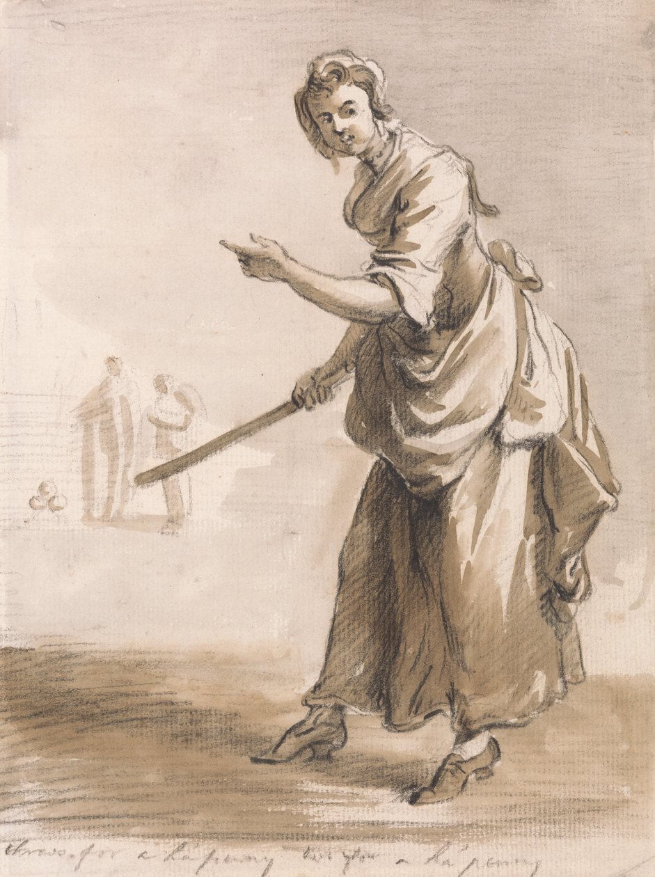 London Cries- Throws for a Hapenny Have You a Hapenny av Paul Sandby