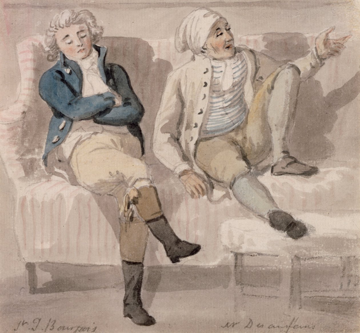Noel Desenfans och Sir Francis Bourgeois av Paul Sandby