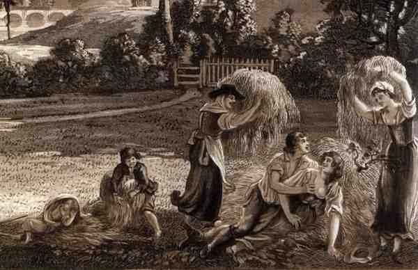 En del av staden och slottet Ludlow i Shropshire, graverad av konstnären, publicerad av P.Sandby, 1779 (digital detalj) av Paul Sandby