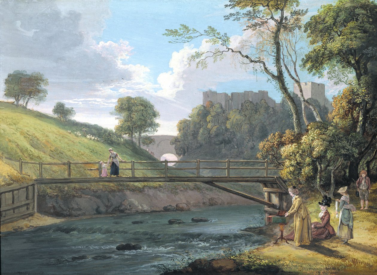 Roslin Castle, Midlothian (wc och gouache på papper) av Paul Sandby