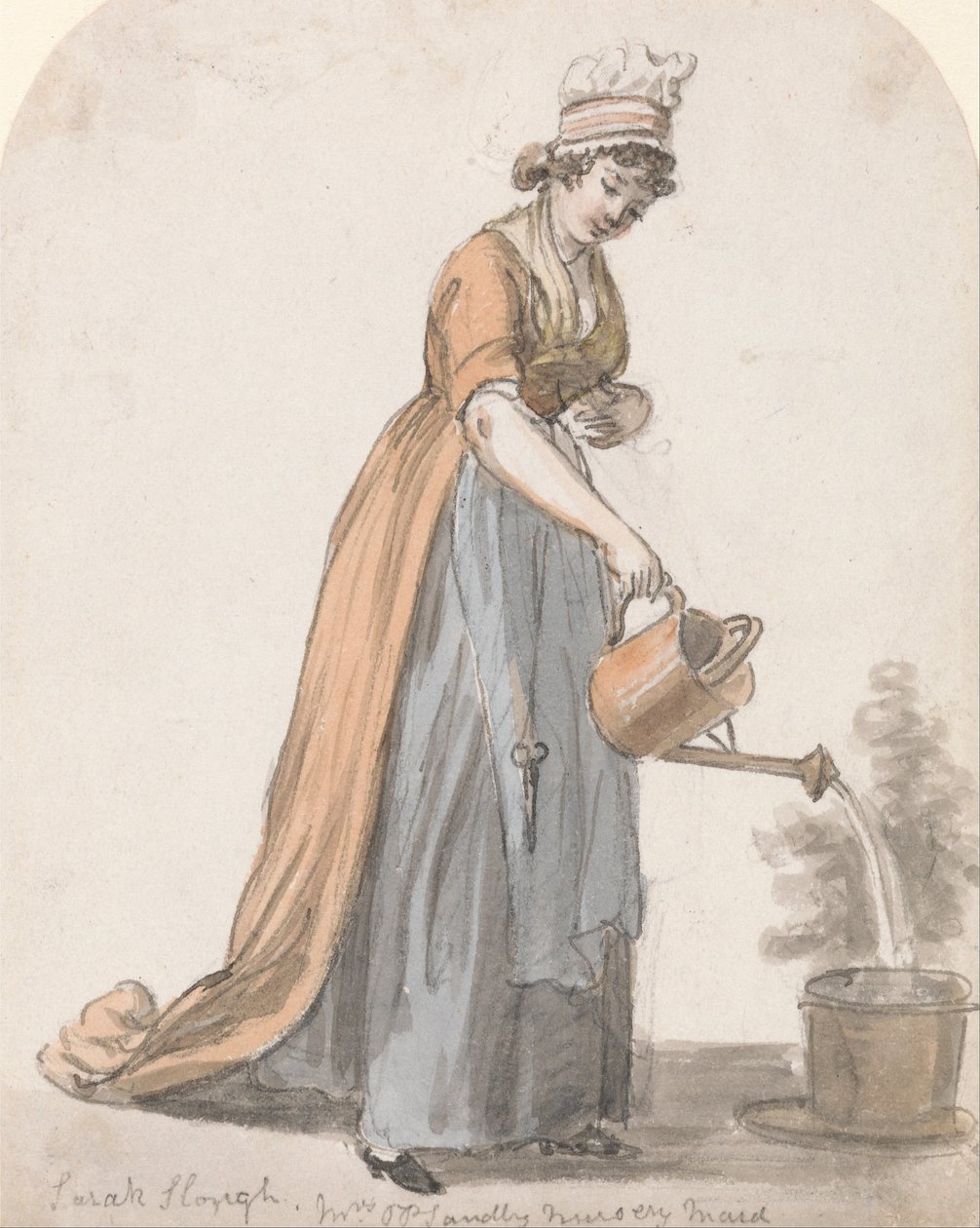 Sara Hough, Mrs. T. P. Sandbys Nursery Maid av Paul Sandby