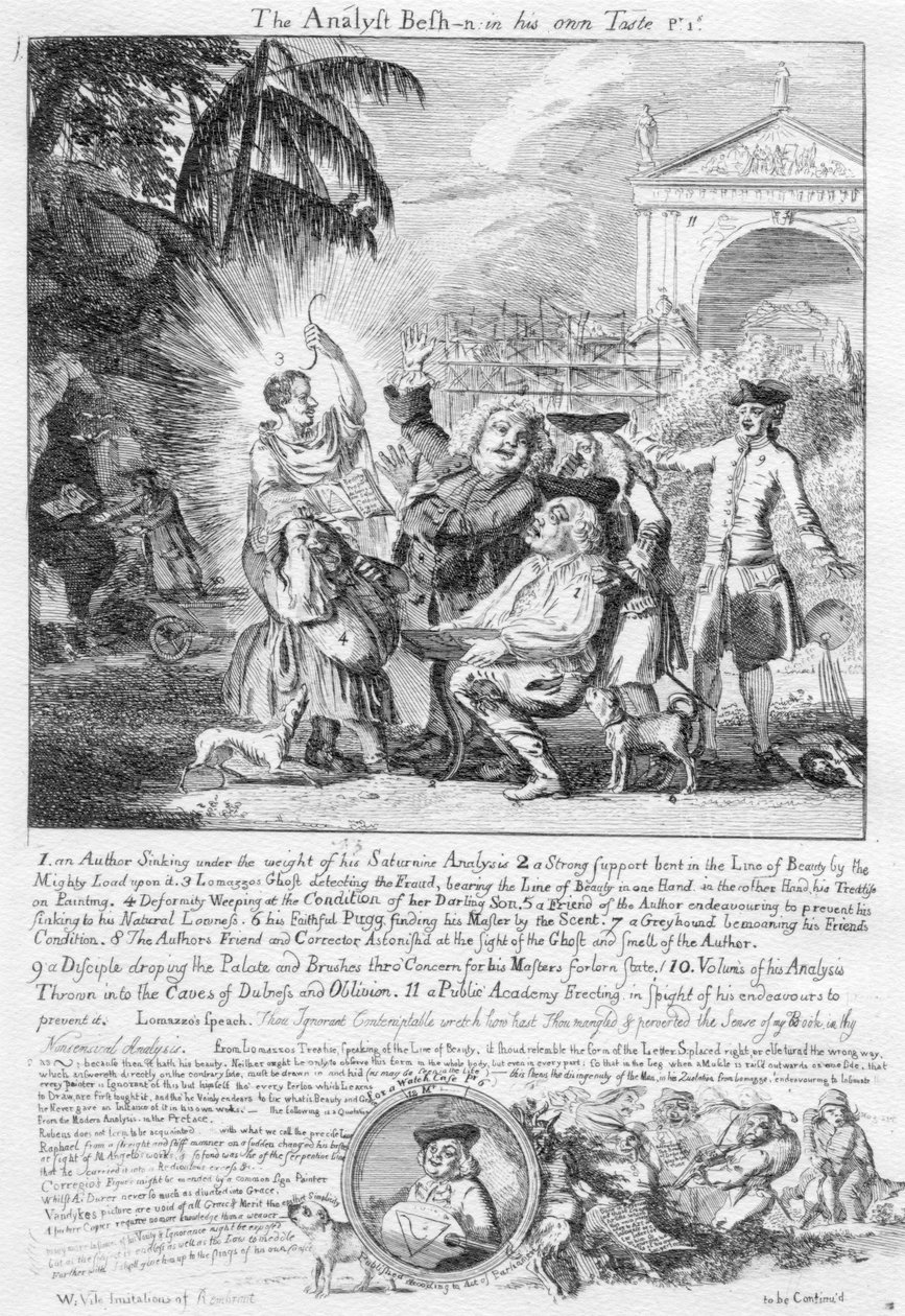 Analytikern Besh-n i sin egen smak Pr.1s[hilling], 1753 av Paul Sandby