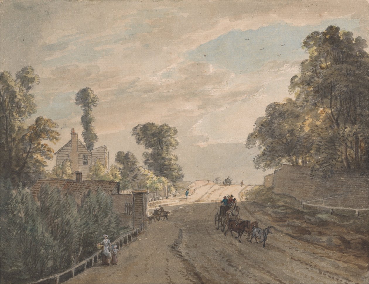 The Bayswater Turnpike av Paul Sandby