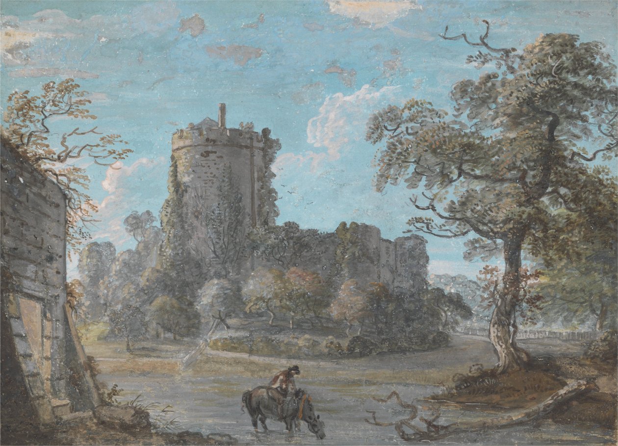 The Entrance to Chepstow Castle av Paul Sandby