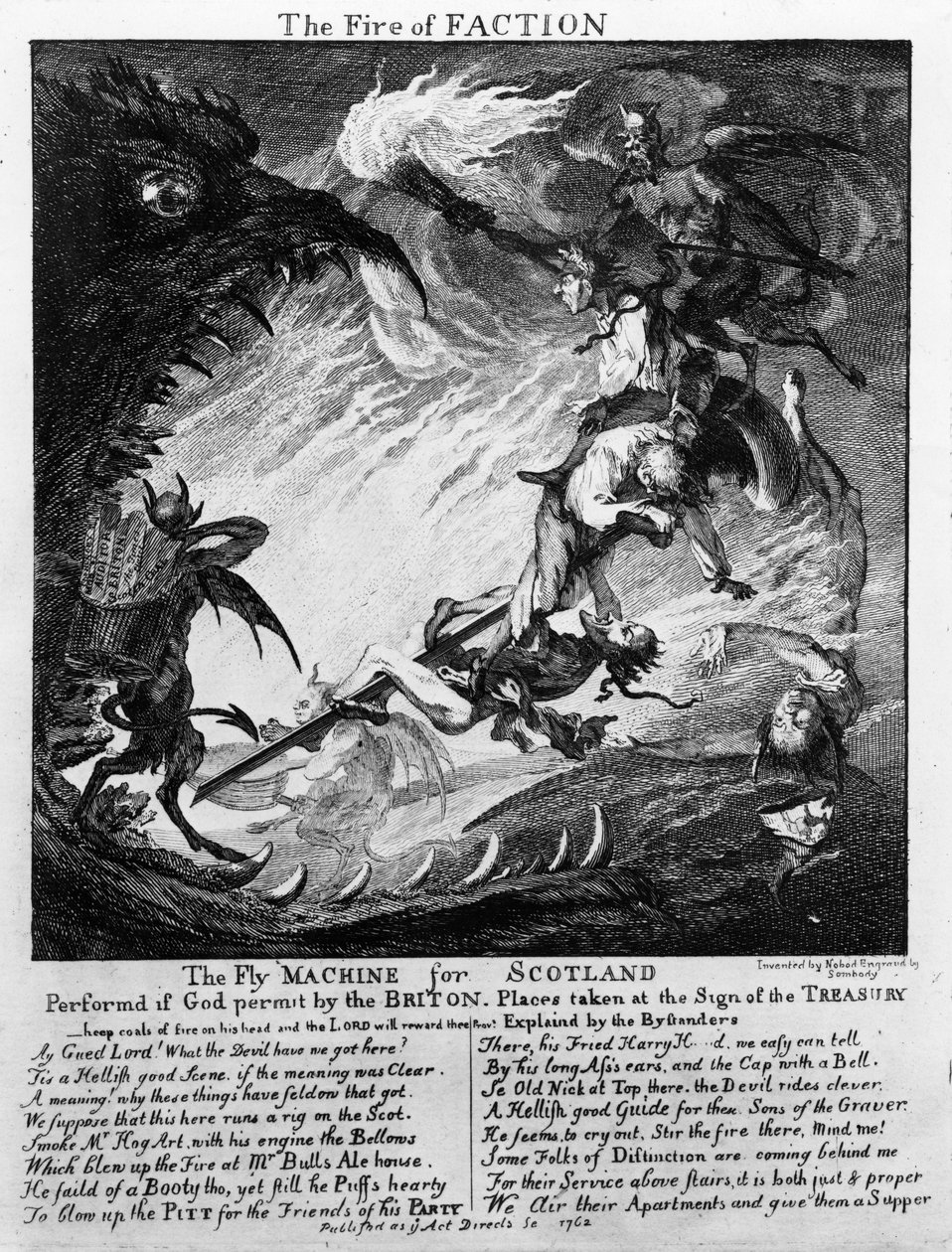 Fraktionens eld, 1762 av Paul Sandby