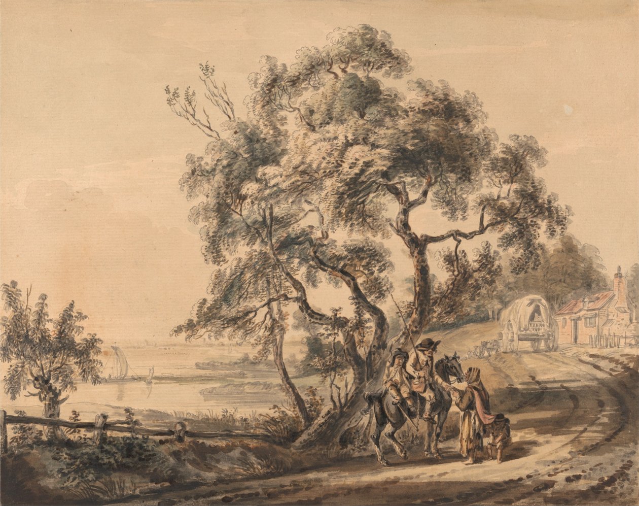 The Gypsy Fortune-Teller av Paul Sandby