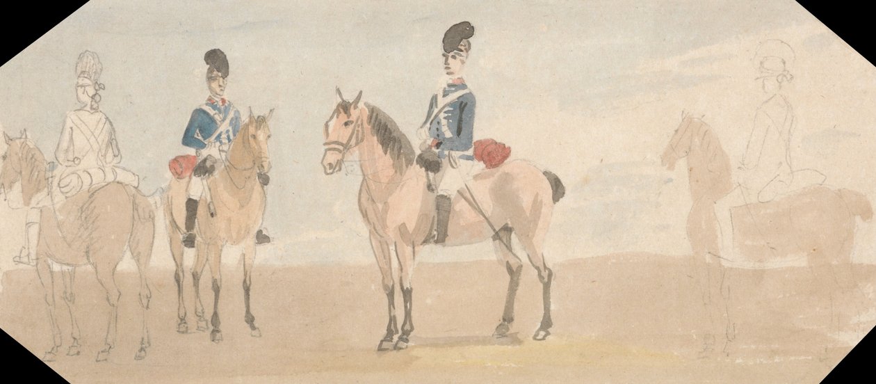 The Light Dragoons av Paul Sandby