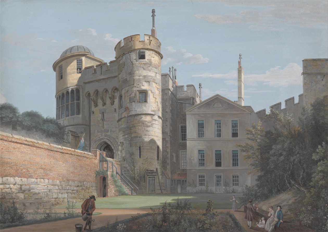 The Norman Gate and Deputy Governors House av Paul Sandby