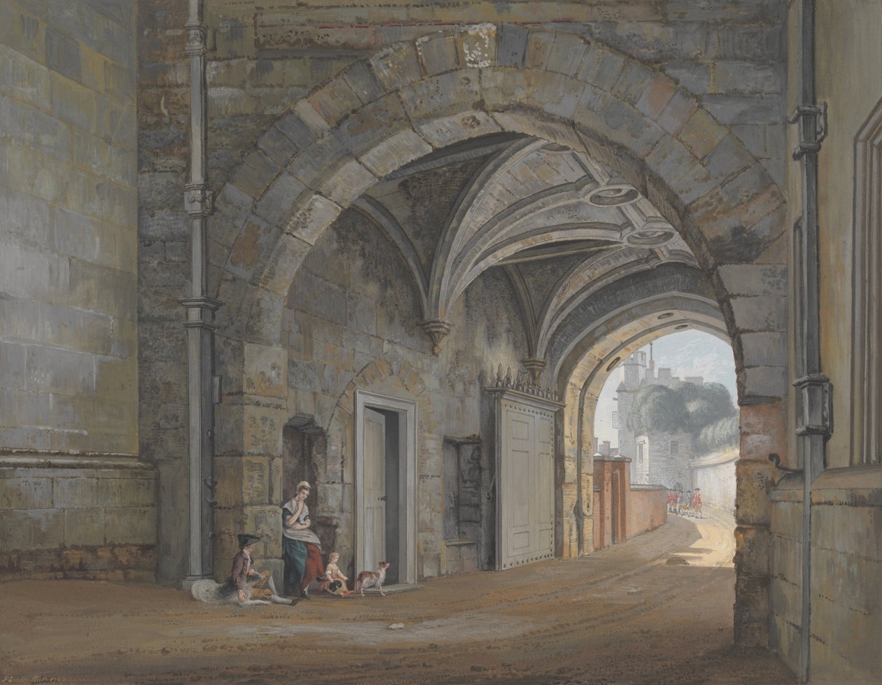 The Queen Elizabeth Gate av Paul Sandby