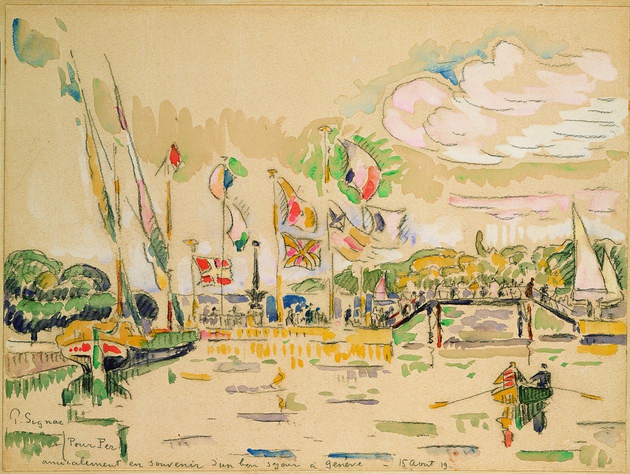 Genève, ca 1919 av Paul Signac