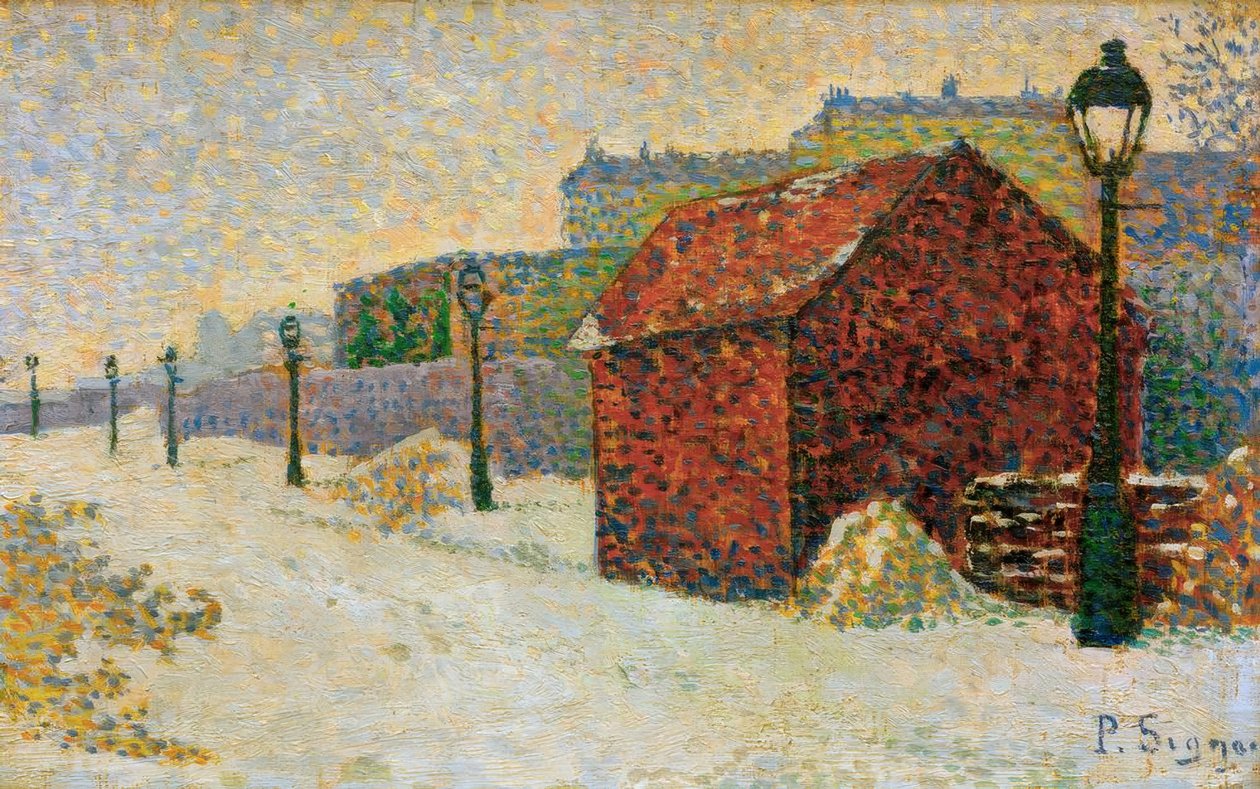 Snö i Montmartre av Paul Signac