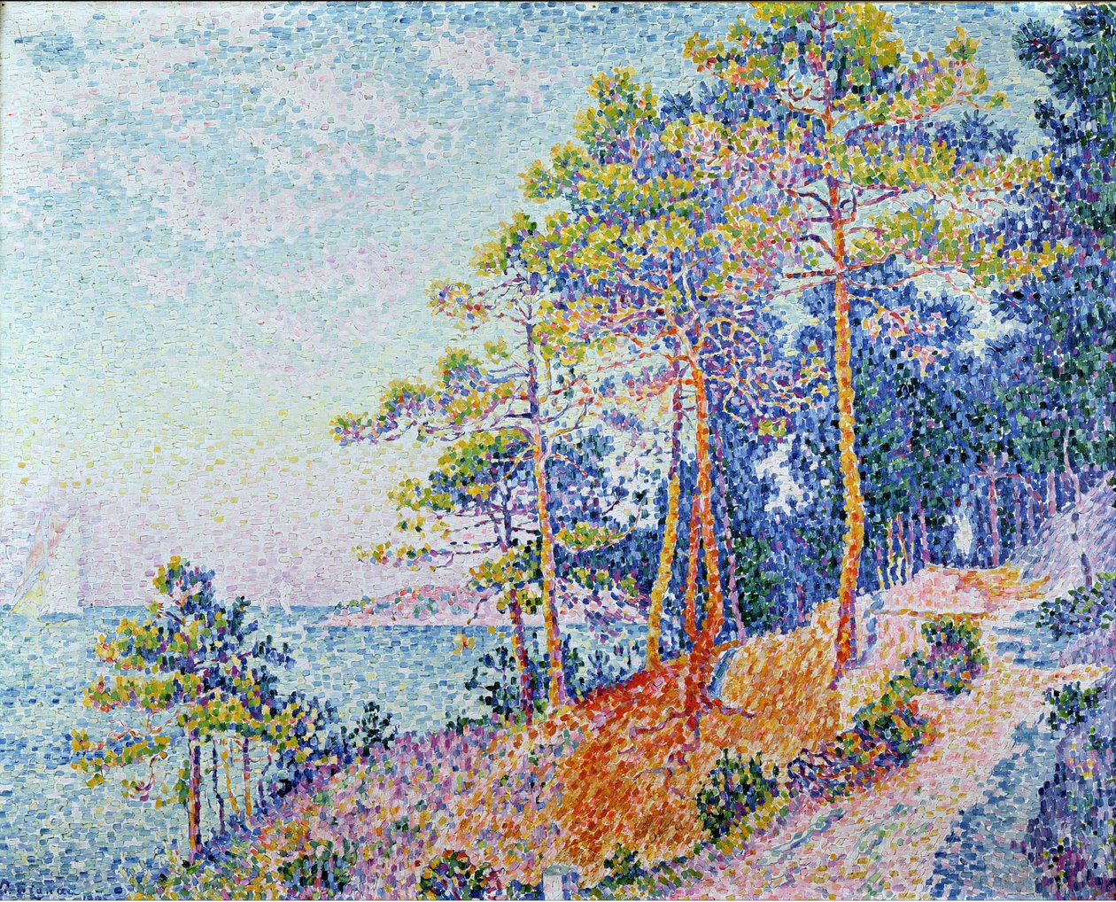 St. Tropez, tullens väg, 1905 av Paul Signac