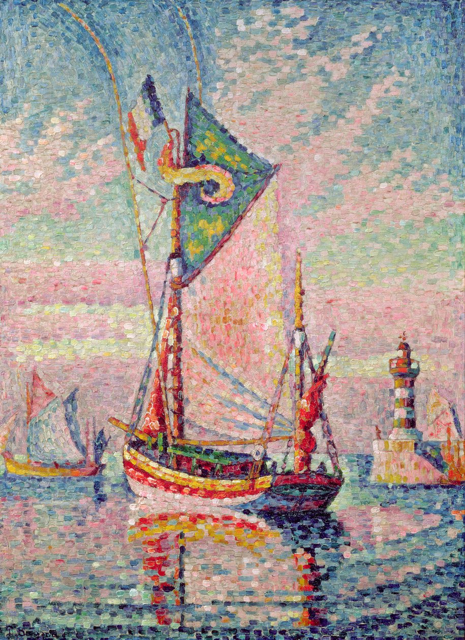 Hamnen i Concarneau av Paul Signac