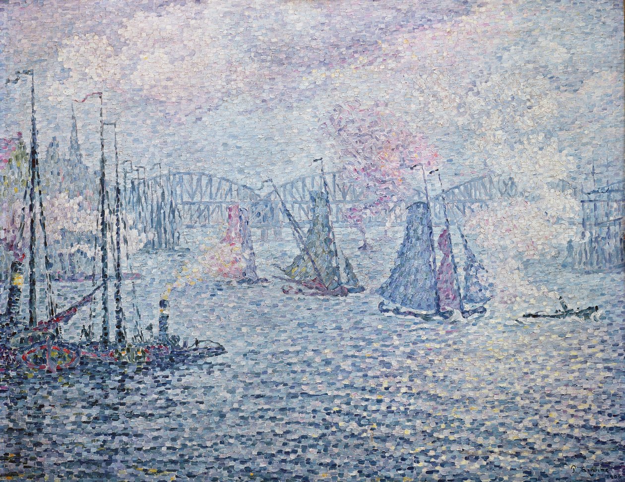 Rotterdams hamn, eller The Fumes, 1906 av Paul Signac
