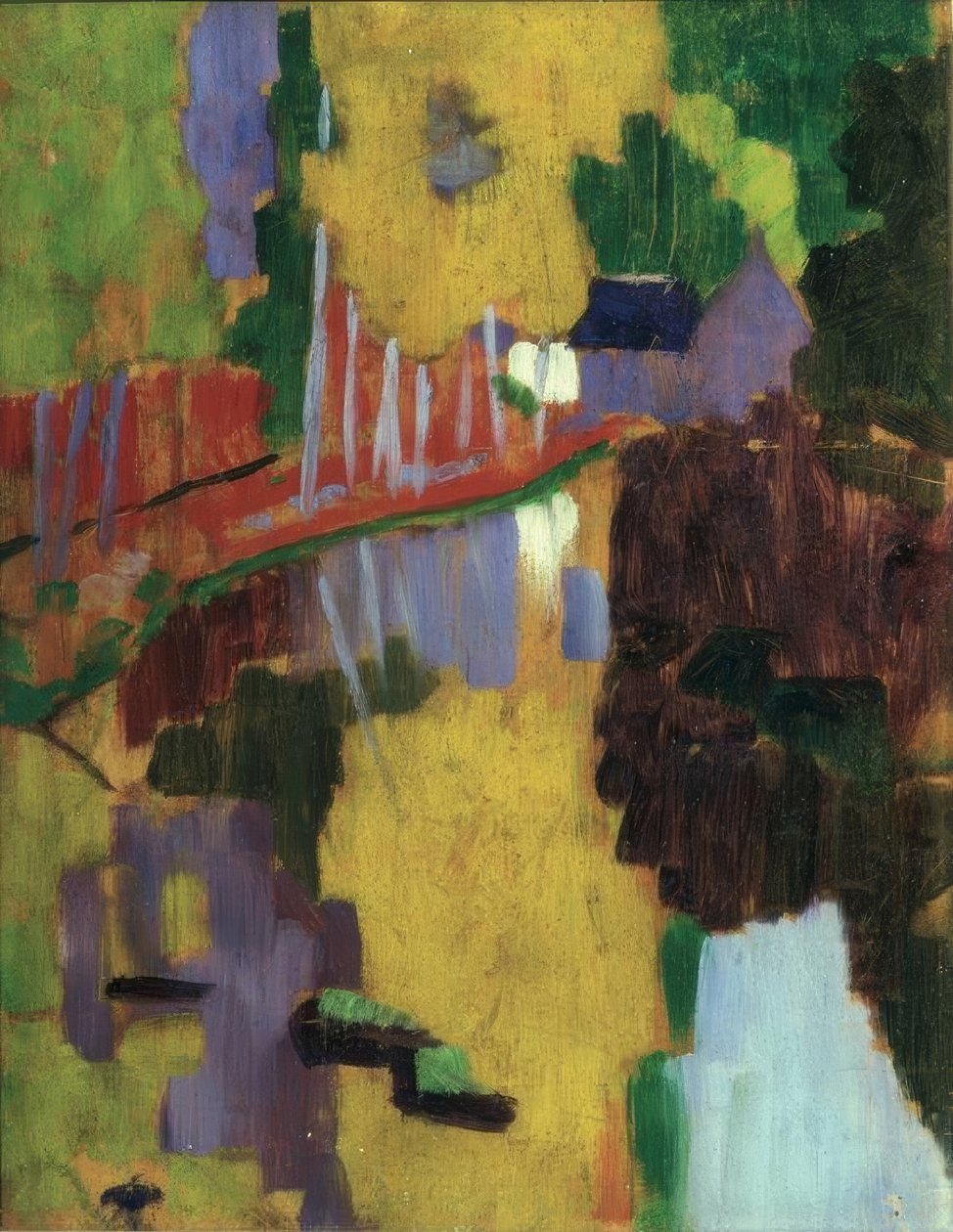 Talismanen / 1888. Künstler: PAUL SERUSIER. Museum: SÄRSKILD SAMLING PARIS FRANKRIKE av Paul Sérusier