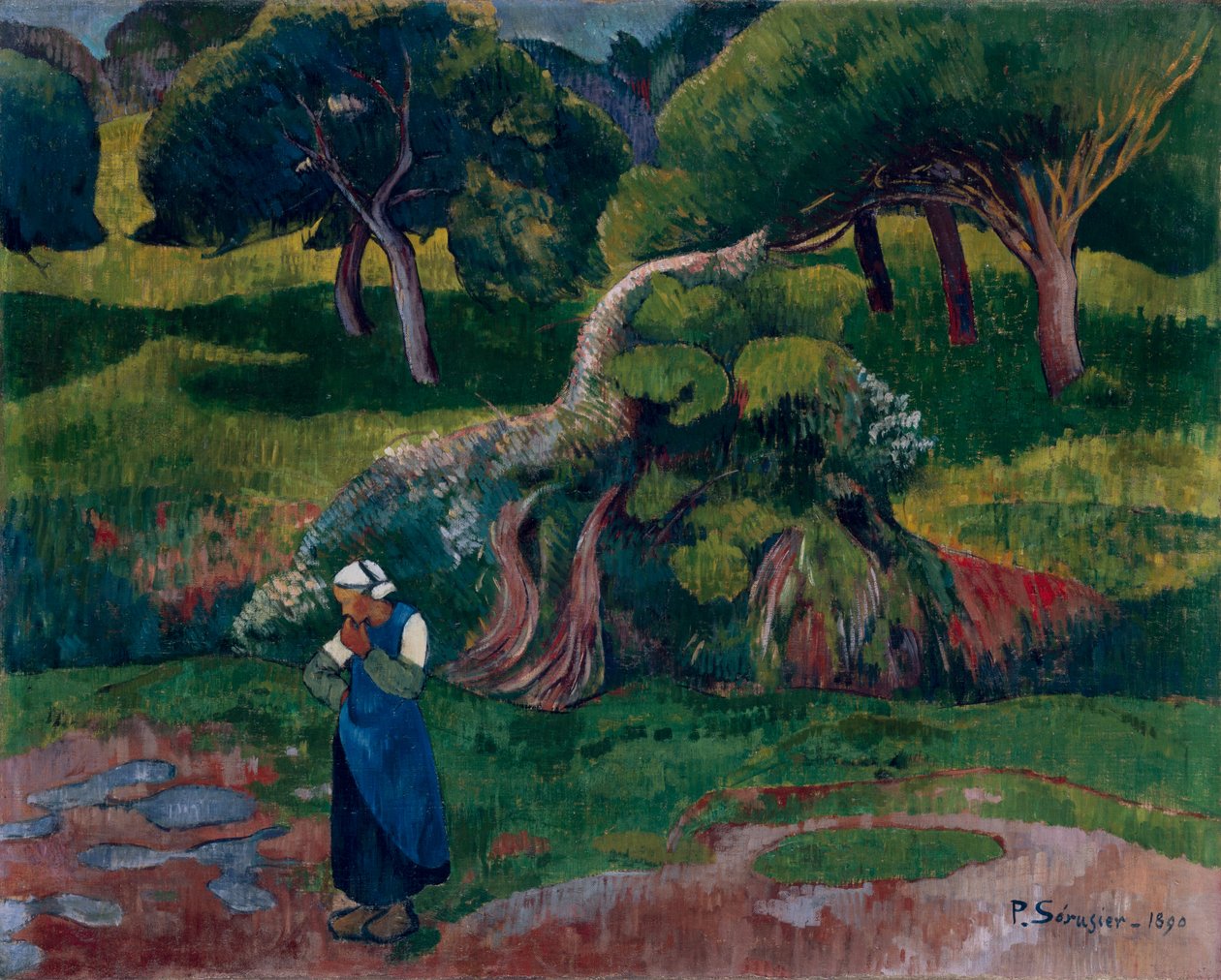 Landskap vid Le Pouldu, 1890 av Paul Sérusier