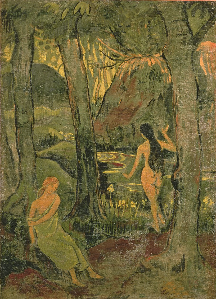 Unga kvinnor som badar, 1892 av Paul Sérusier