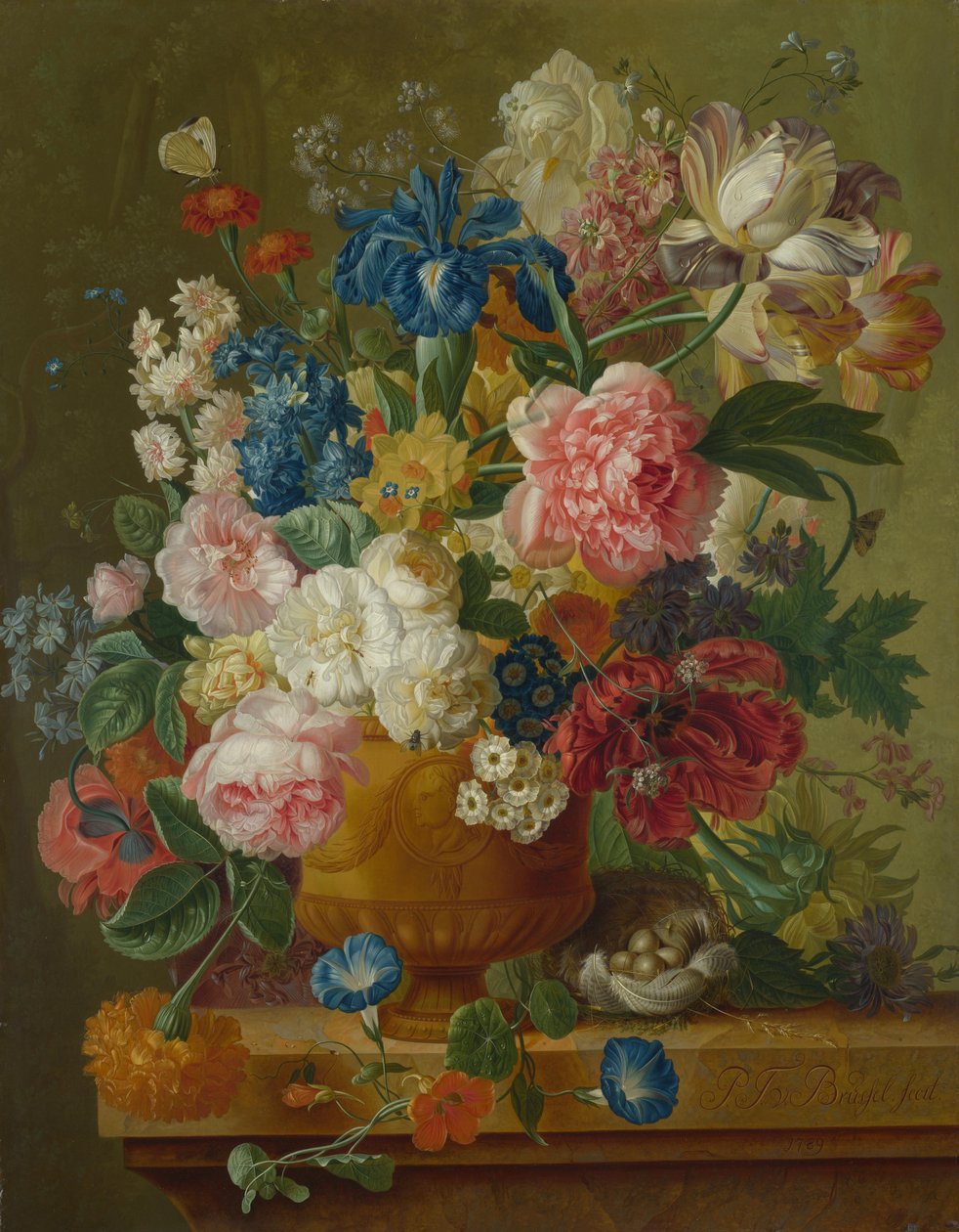 Blommor i en vas, 1789 av Paul Theodor van Brussel