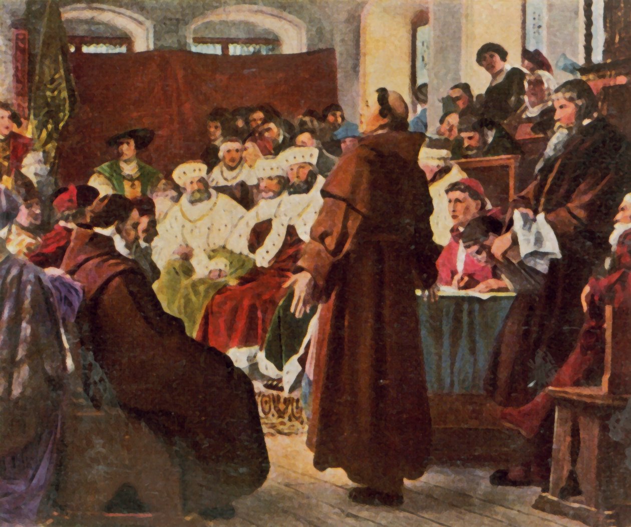 Luther vid riksdagen i Worms av Paul (after) Thumann
