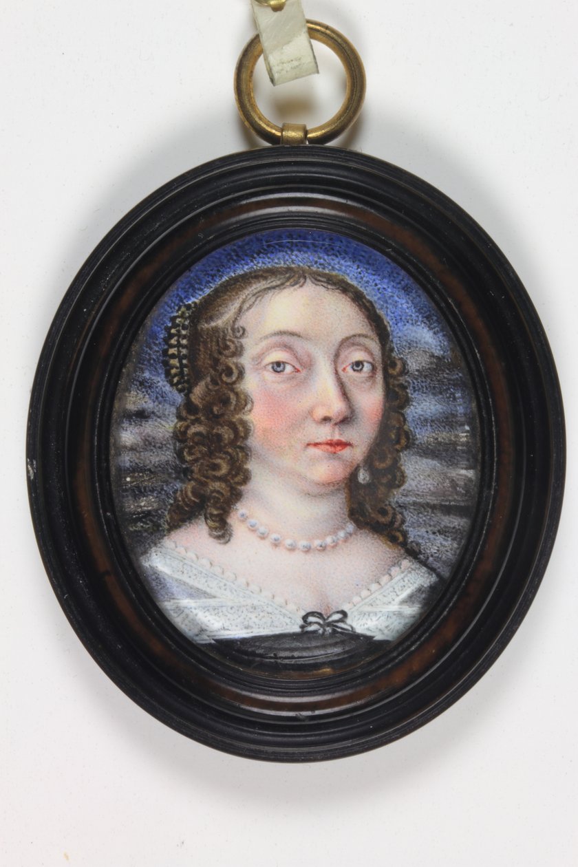 Mademoiselle Le Lou (akvarell på elfenben) av Paul (attr.to) Prieur