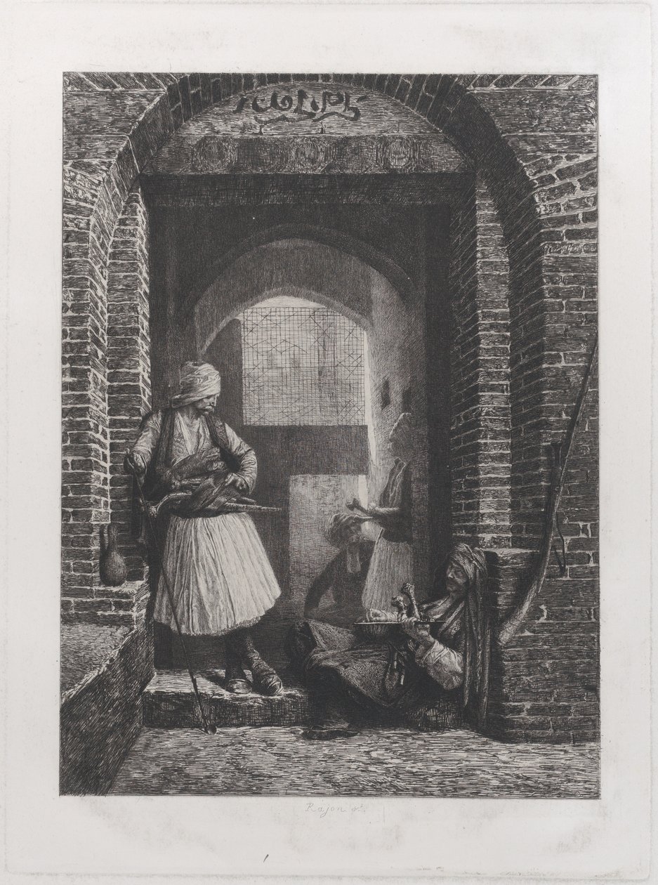 Arnaut Guardhouse i Kairo, 1868., 1868. av Paul Adolphe Rajon