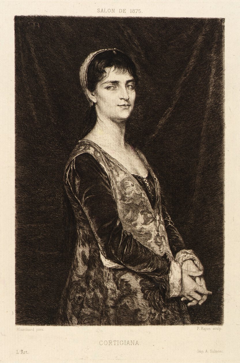 Cortigiana av Paul Adolphe Rajon