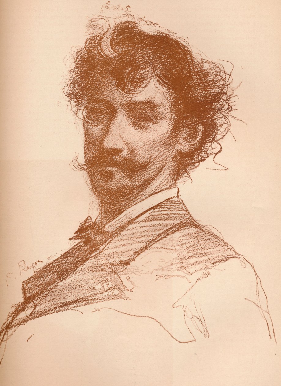 Porträtt av Whistler, 1880 1903-1904. av Paul Adolphe Rajon