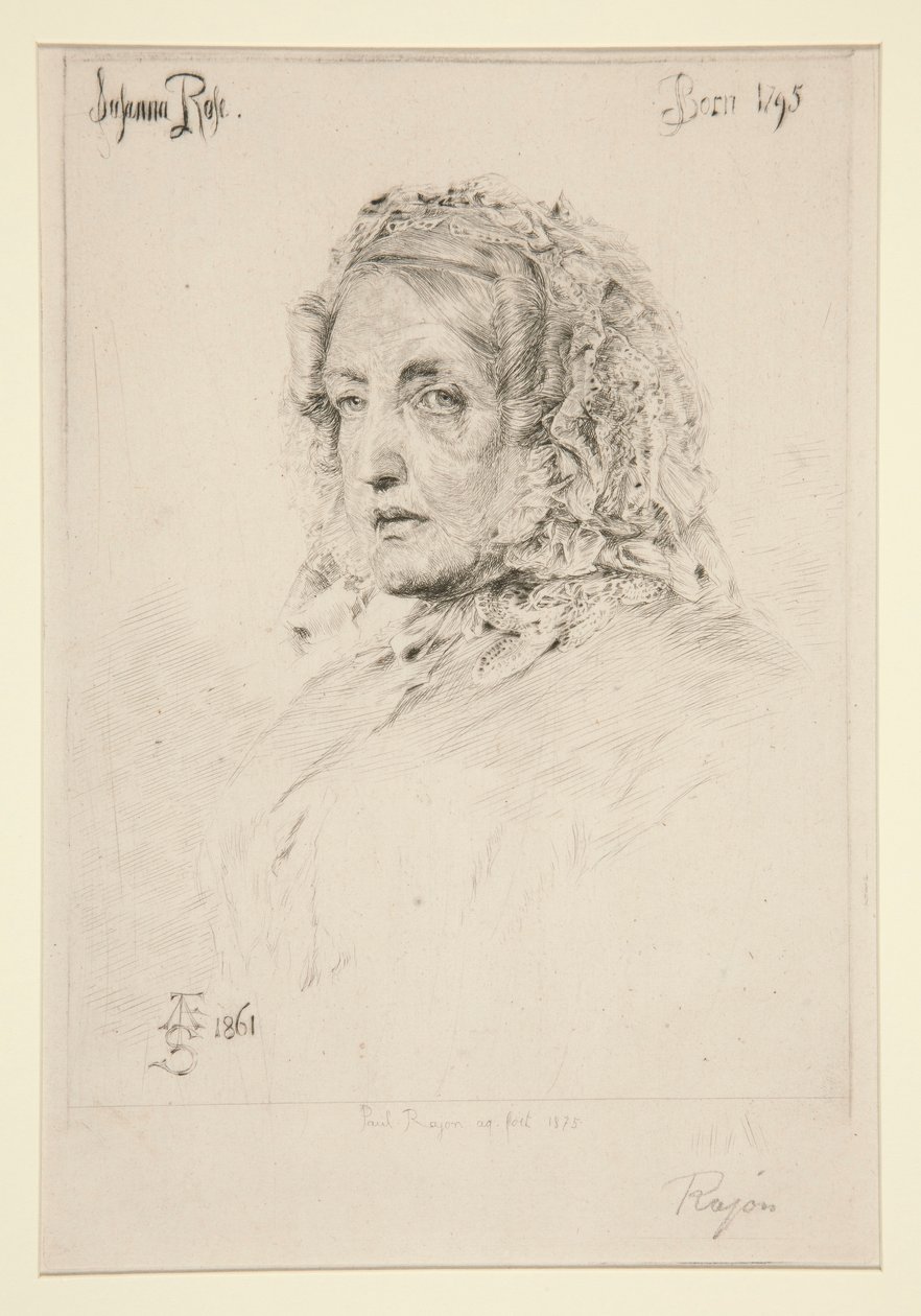 Suzanna Rose, efter Sandys av Paul Adolphe Rajon