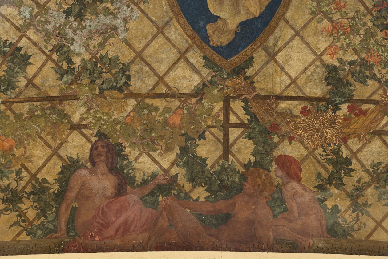 Scener ur människolivet, mellan 1909 och 1910 (fresker) av Paul Albert Baudouin