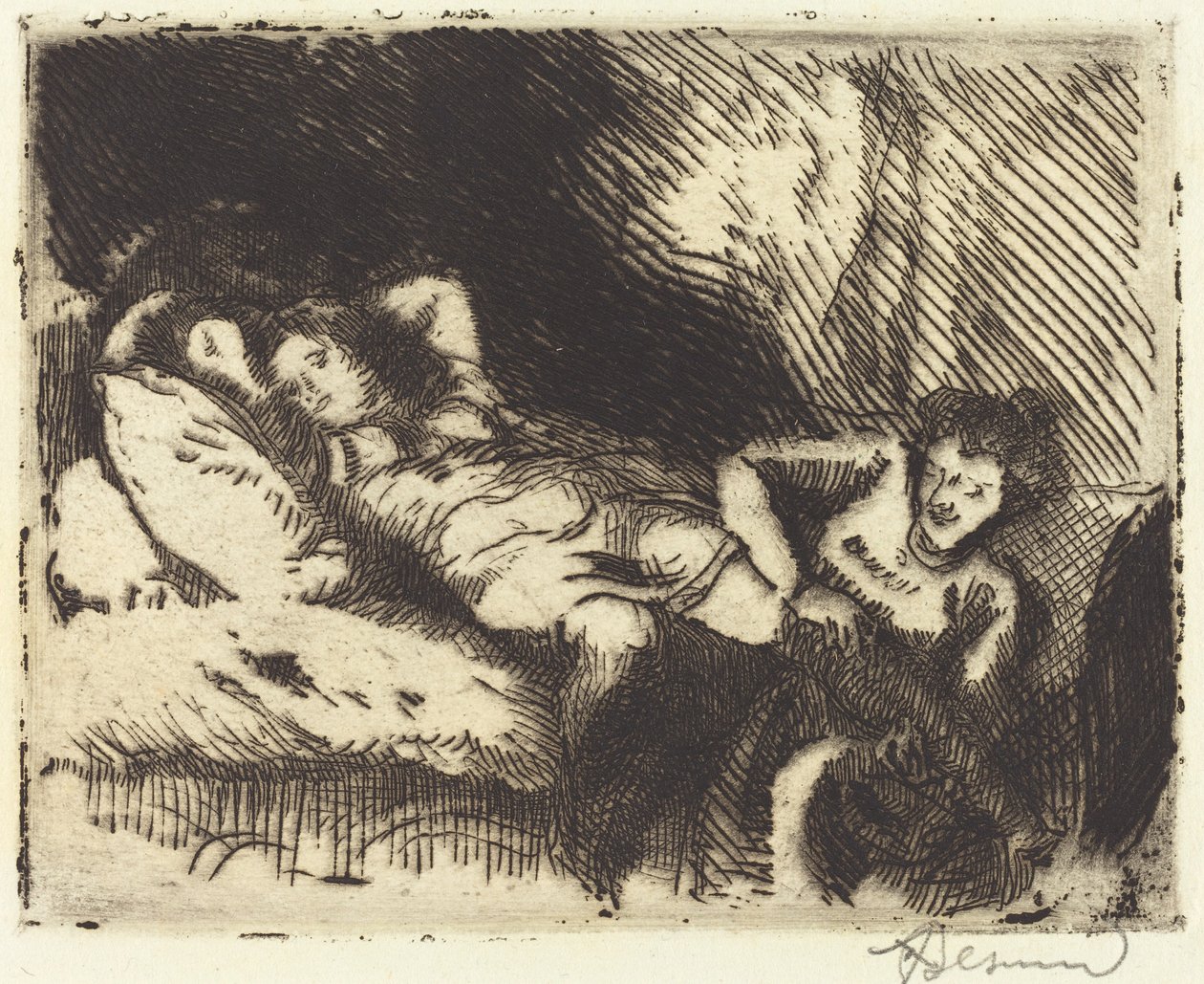 Går till sängs Le coucher, 1913. av Paul Albert Besnard