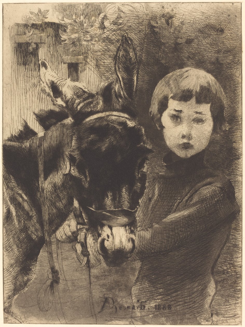 Robert Besnard och hans åsna Robert Besnard och hans åsna, 1888. av Paul Albert Besnard