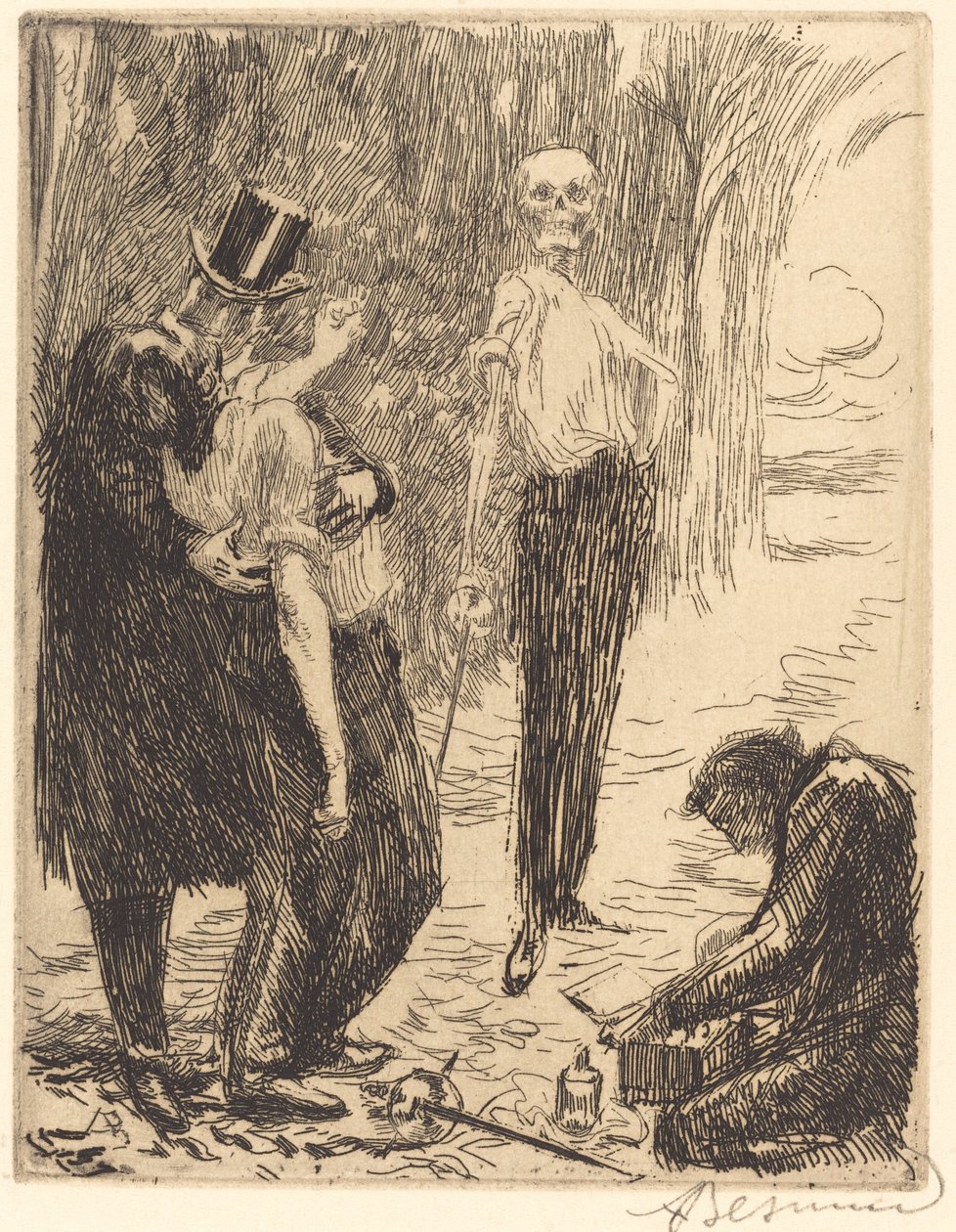 Duellen Le duellen, 1900. av Paul Albert Besnard