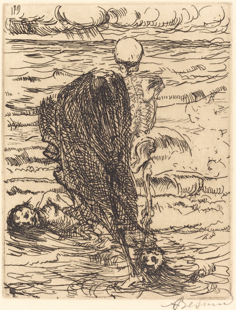 The Haul Dragnätet, 1900. av Paul Albert Besnard